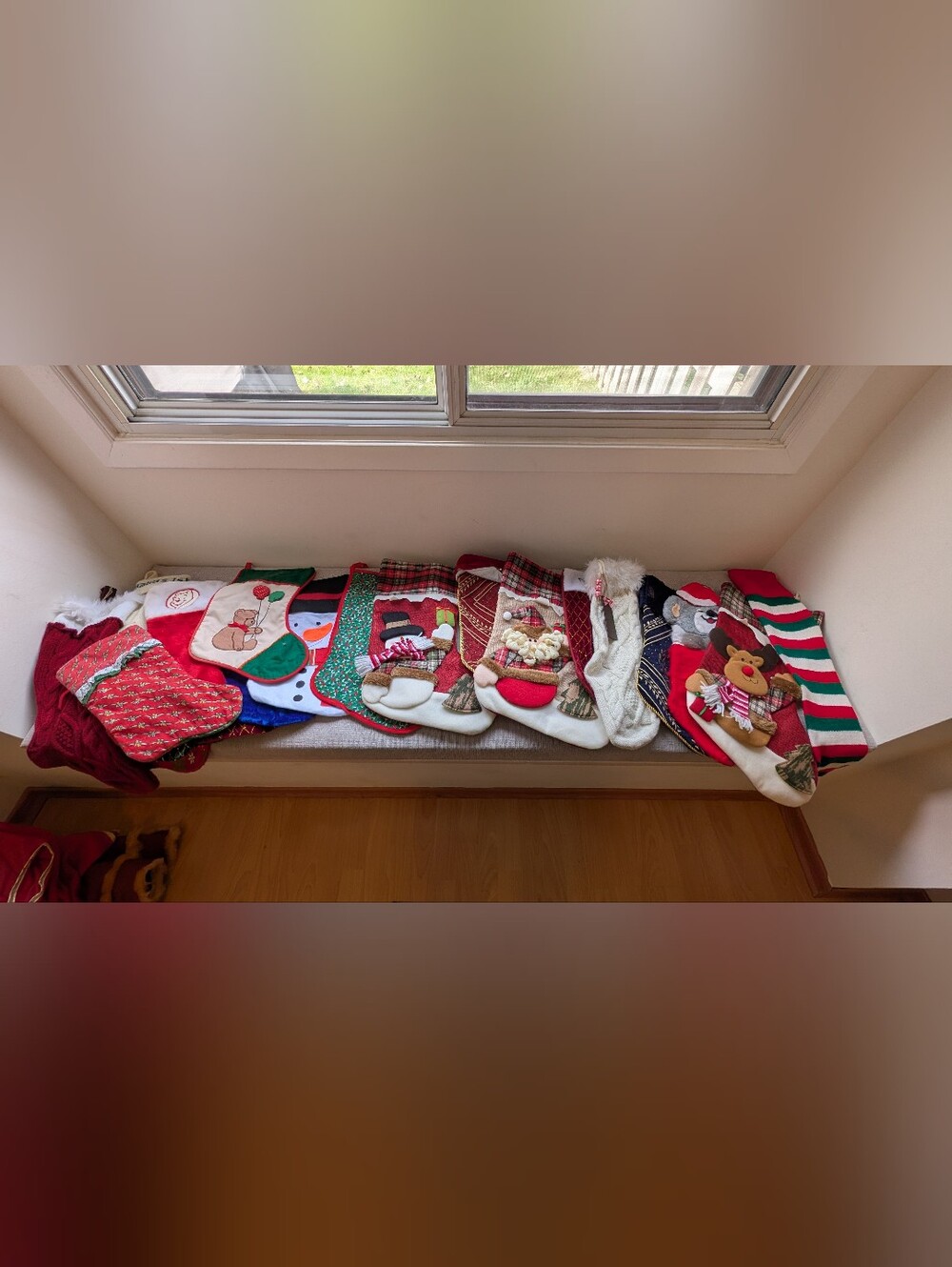 Assorted Christmas Stockings, Set of 21 Total